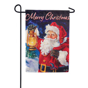 Lantern Santa Dura Soft Garden Flag