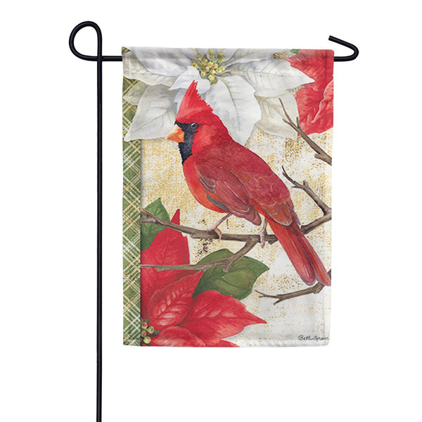 Christmas Cardinal Dura Soft Garden Flag