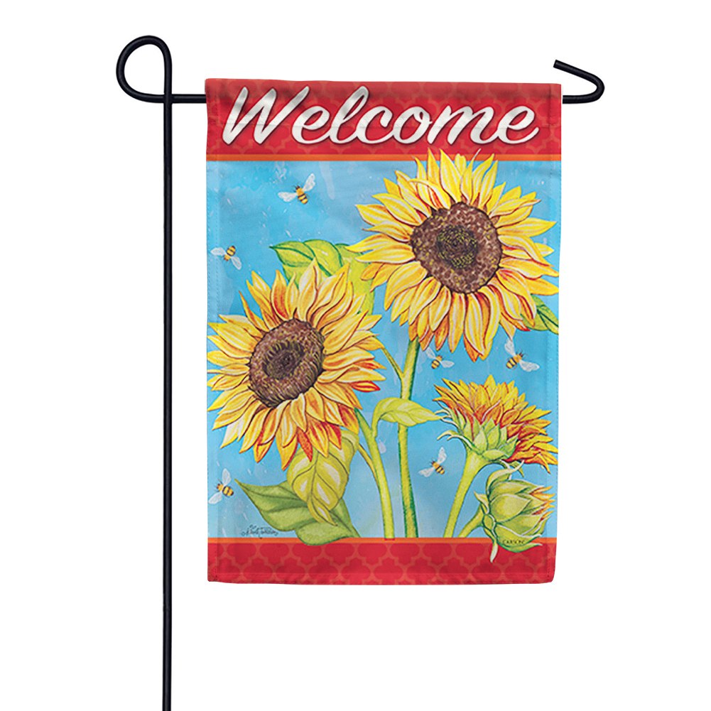 Sunflower Field Dura Soft Garden Flag