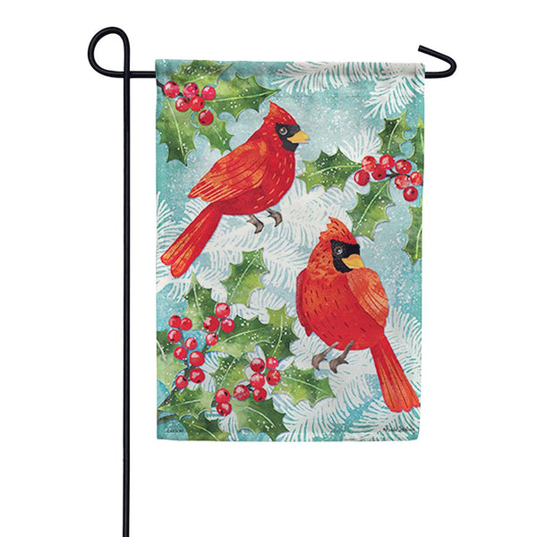 Cardinal Buddies Dura Soft Garden Flag