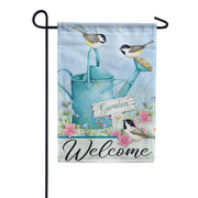 Gentle Chickadees Dura Soft Garden Flag
