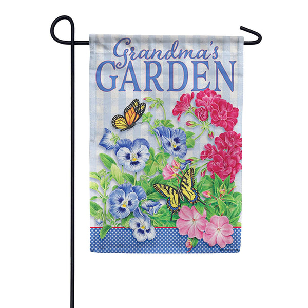 Grandma's Garden Dura Soft Garden Flag