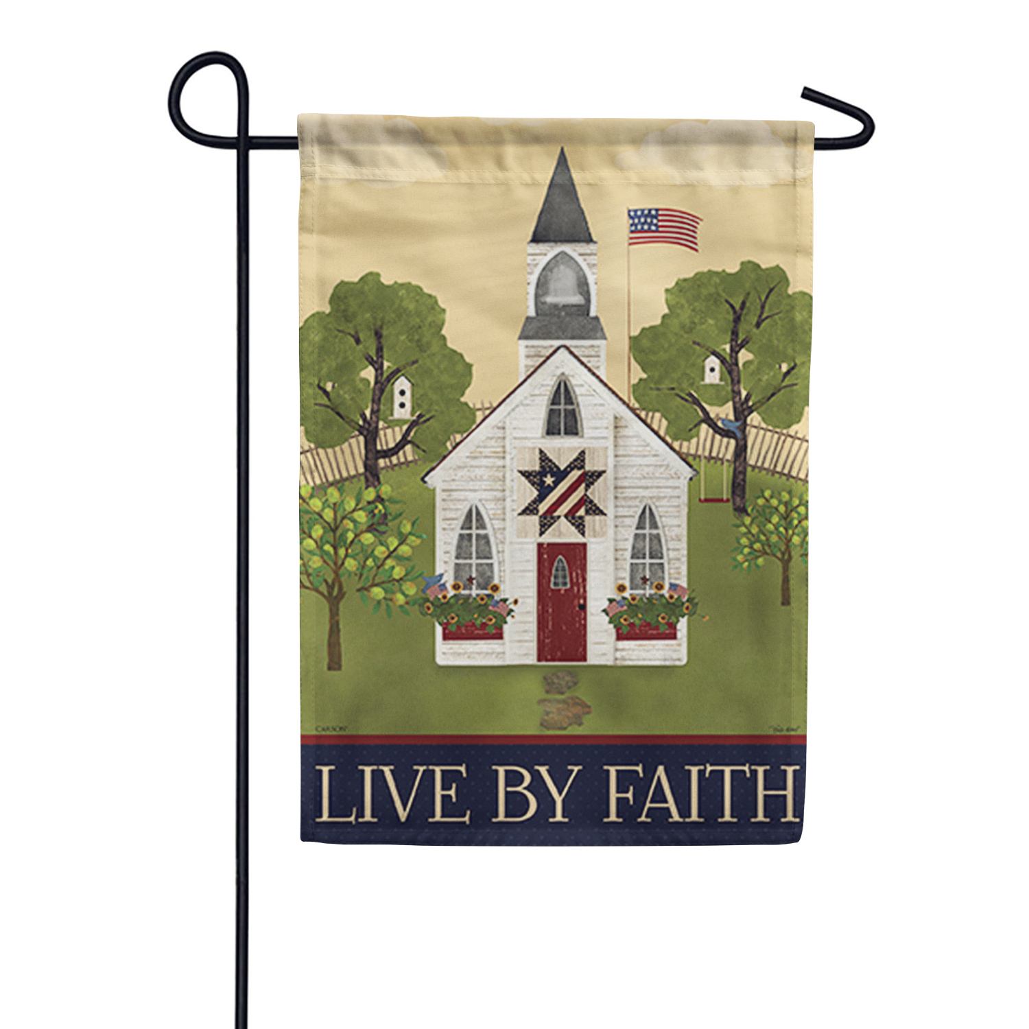 Americana Church Dura Soft Garden Flag