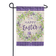 Sweet Easter Wreath Dura Soft Garden Flag