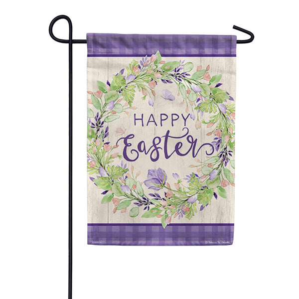 Sweet Easter Wreath Dura Soft Garden Flag