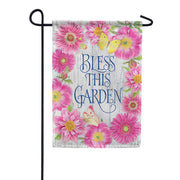 Pink Botanical Dura Soft Garden Flag