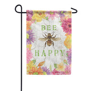 Bee Floral Dura Soft Garden Flag