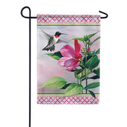 Hibiscus Hummingbird Dura Soft Garden Flag