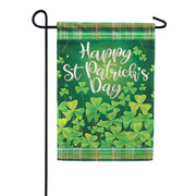 Tartan Clovers Dura Soft Garden Flag