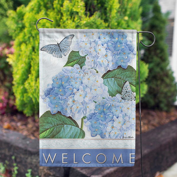Sweet Hydrangeas Dura Soft Garden Flag