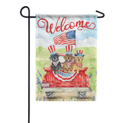 Patriotic Pups Dura Soft Garden Flag