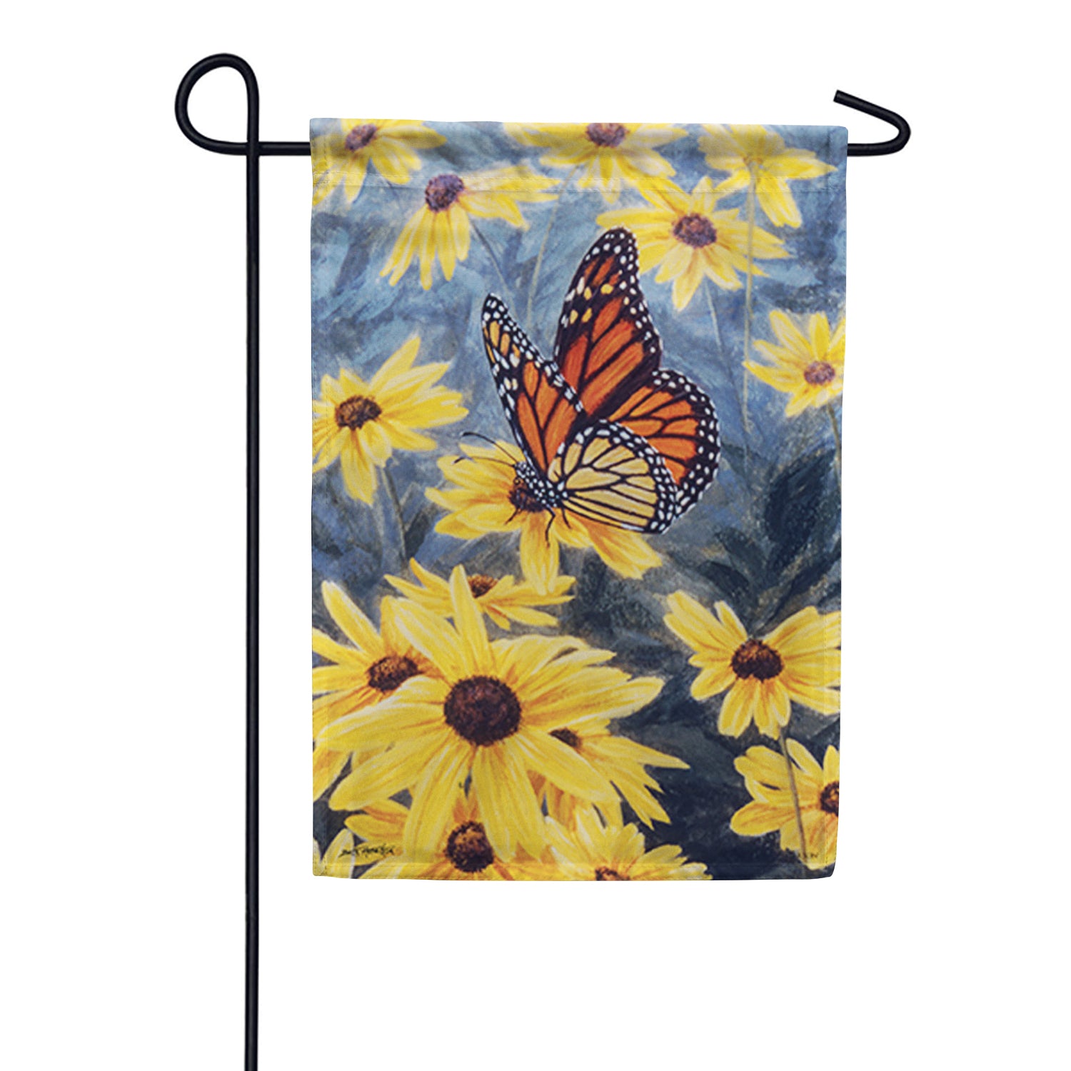 Butterfly Morning Dura Soft Garden Flag
