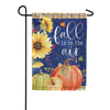 Navy Fall Dura Soft Garden Flag