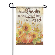 Give Thanks to The Lord Dura Soft Garden Flag