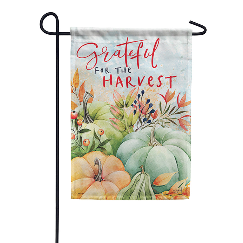 Harvest Pumpkins Dura Soft Garden Flag