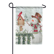 Winter Snowman Dura Soft Garden Flag