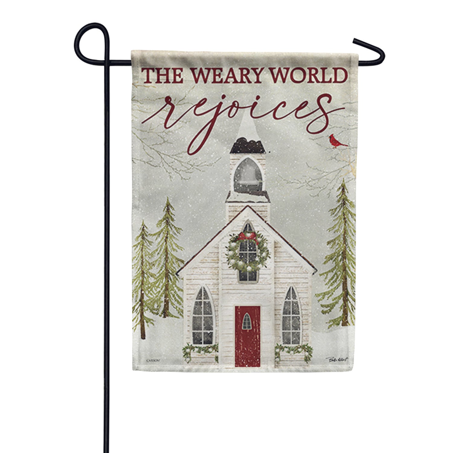 The World Rejoices Dura Soft Garden Flag