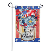 Americana Floral Dura Soft Garden Flag