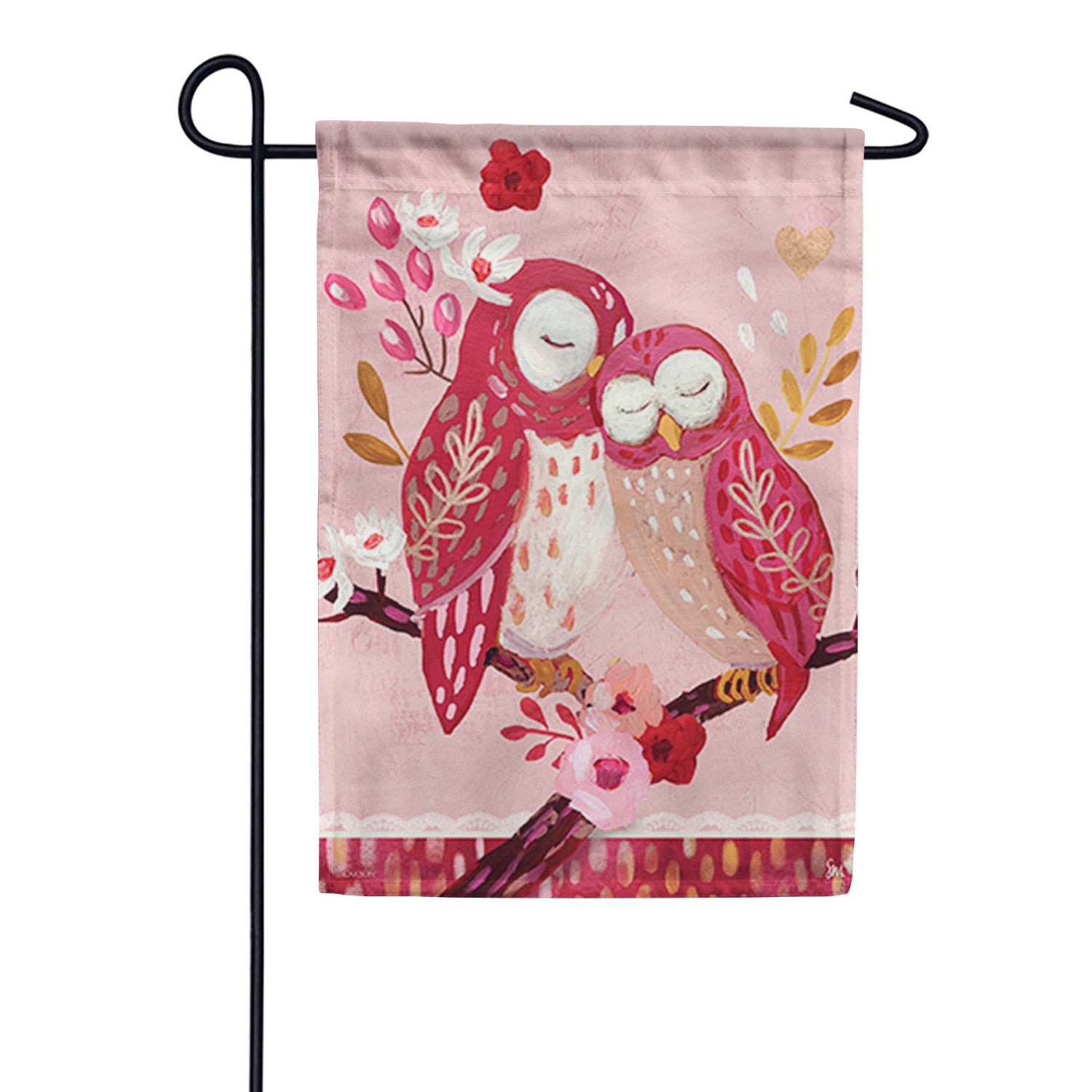 Love Owls Dura Soft Garden Flag