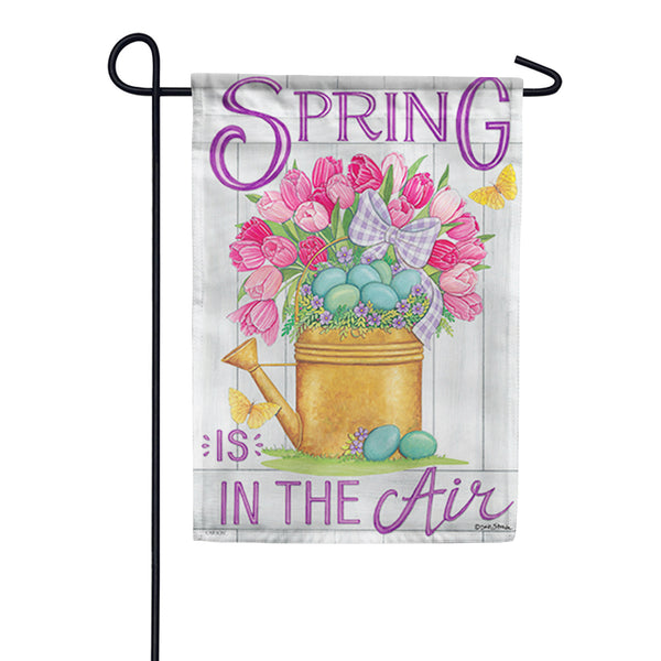 Easter Watering Can Glittertrends Dura Soft Garden Flag