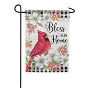 Cardinal & Dogwoods Dura Soft Garden Flag