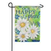 Lovely Daisies Glittertrends Dura Soft Garden Flag