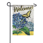 Blue Hydrangea Dura Soft Garden Flag
