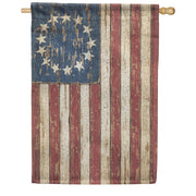 Primitive American Flag Dura Soft House Flag