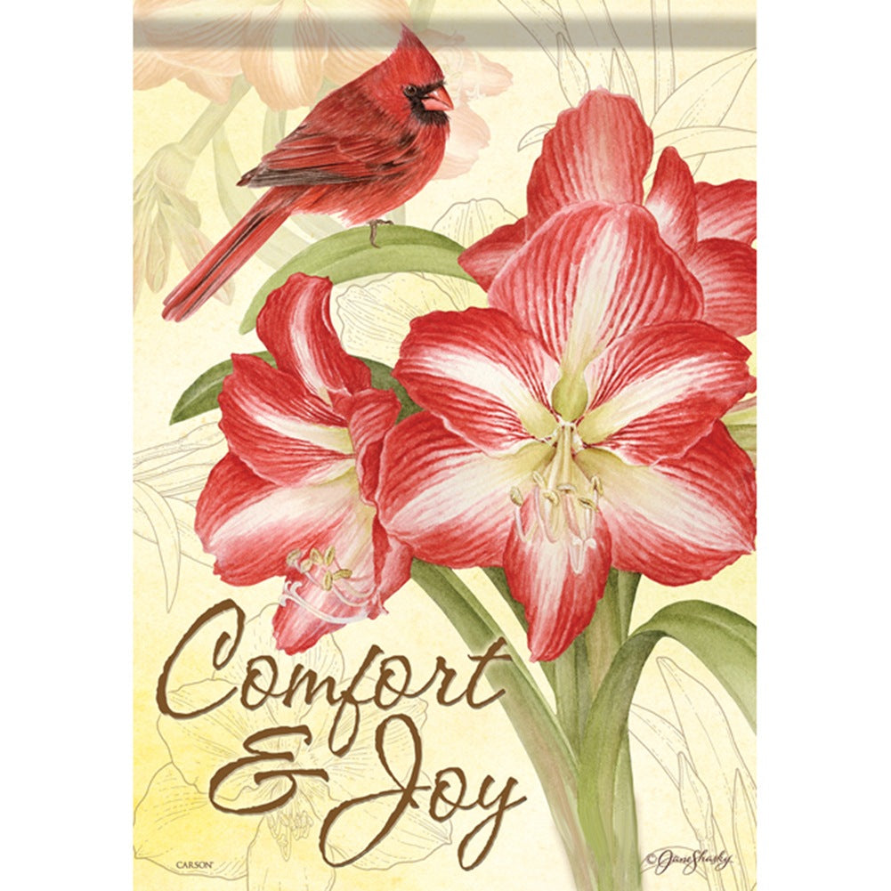 Christmas Amaryllis Dura Soft House Flag