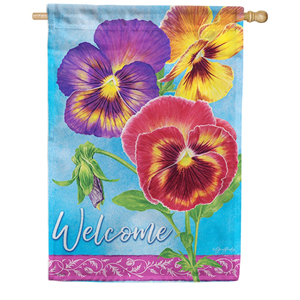 Pansy Beauty Dura Soft House Flag