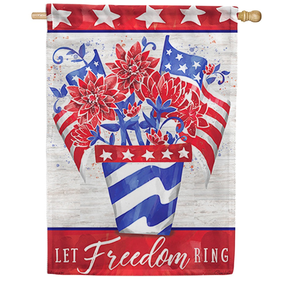 Let Freedom Ring Dura Soft House Flag