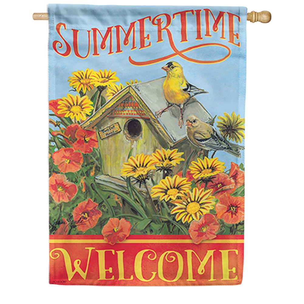 Golden Summertime Dura Soft House Flag