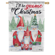 Gnome for Christmas Dura Soft House Flag