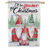 Gnome for Christmas Dura Soft House Flag