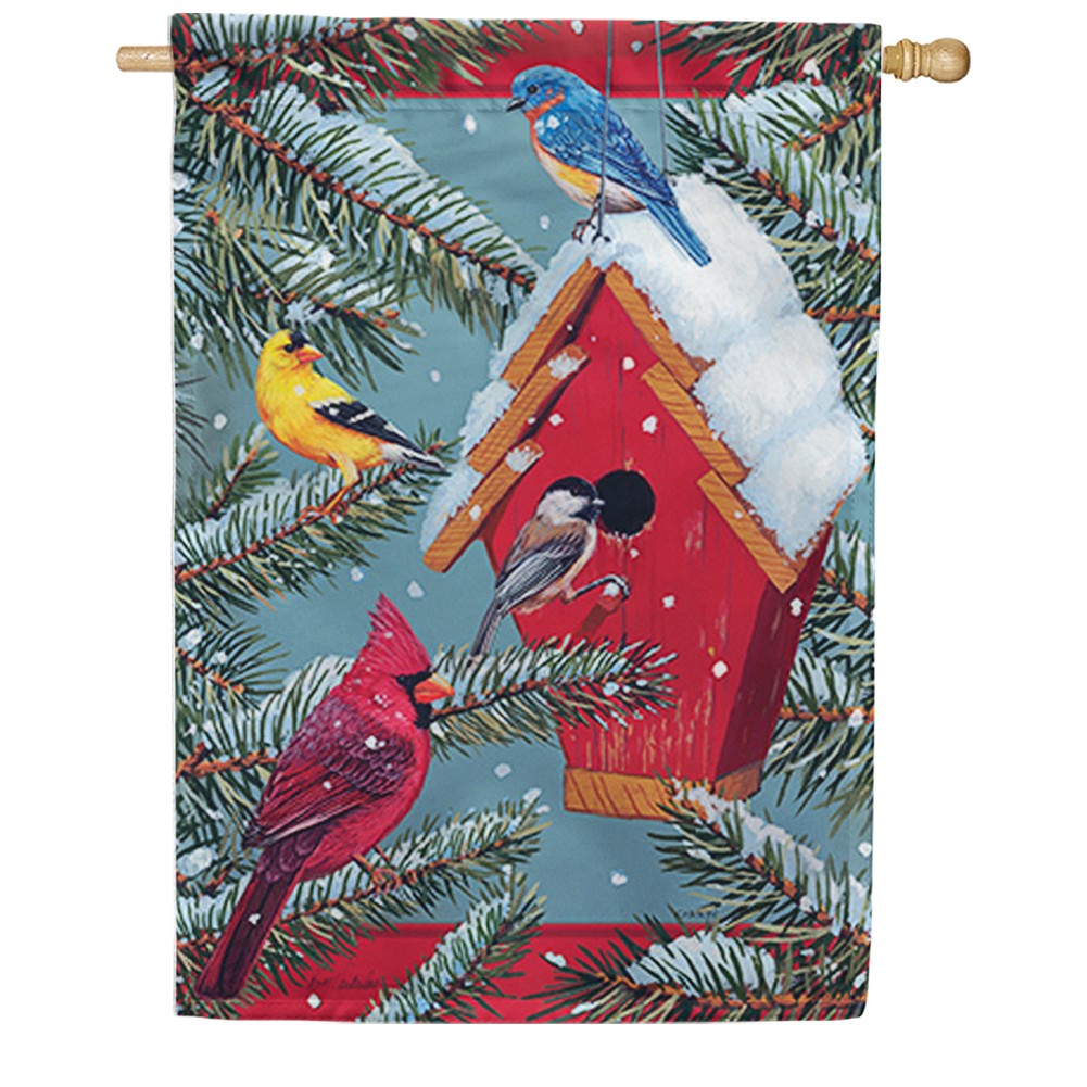 Seasonal Songbirds Dura Soft House Flag