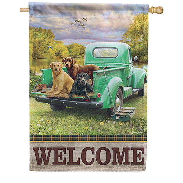 Truck Bed Pups Dura Soft House Flag