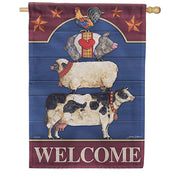 Farm Fresh Welcome Dura Soft House Flag