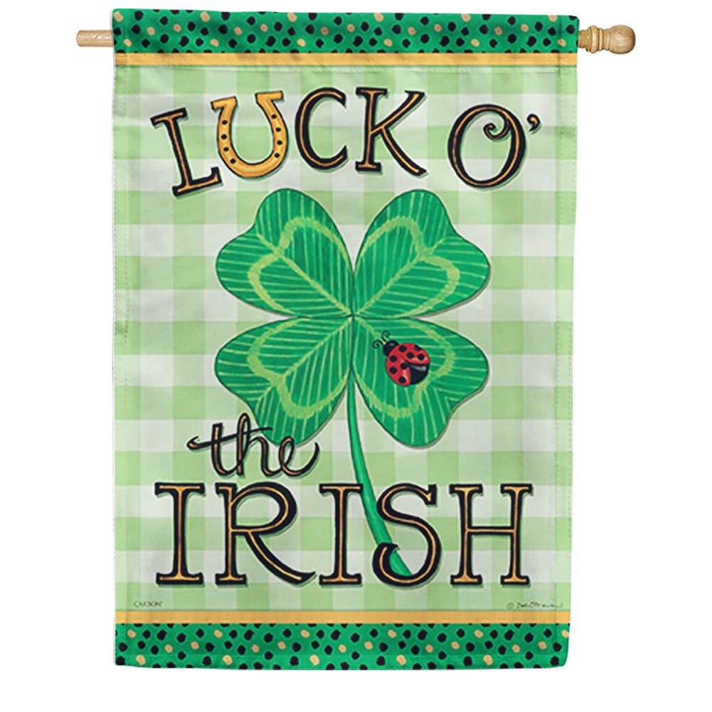 Luck O' Irish Dura Soft House Flag