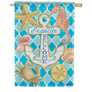 Seaside Anchor Dura Soft House Flag