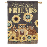 Owl Friends Dura Soft House Flag