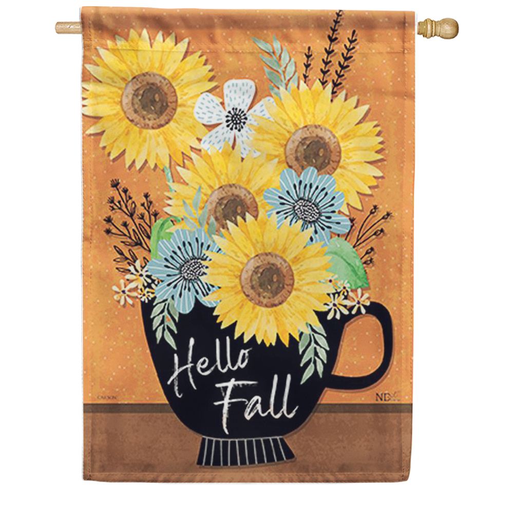 Harvest Sunflower Dura Soft House Flag