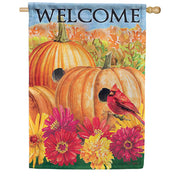 Signs of Fall Dura Soft House Flag
