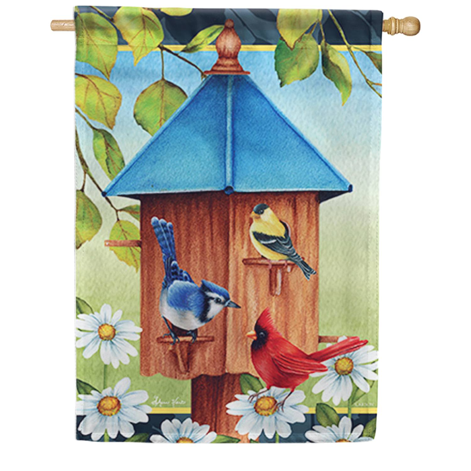 Bird Trio Dura Soft House Flag