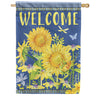 Sunny Sunflowers Dura Soft House Flag