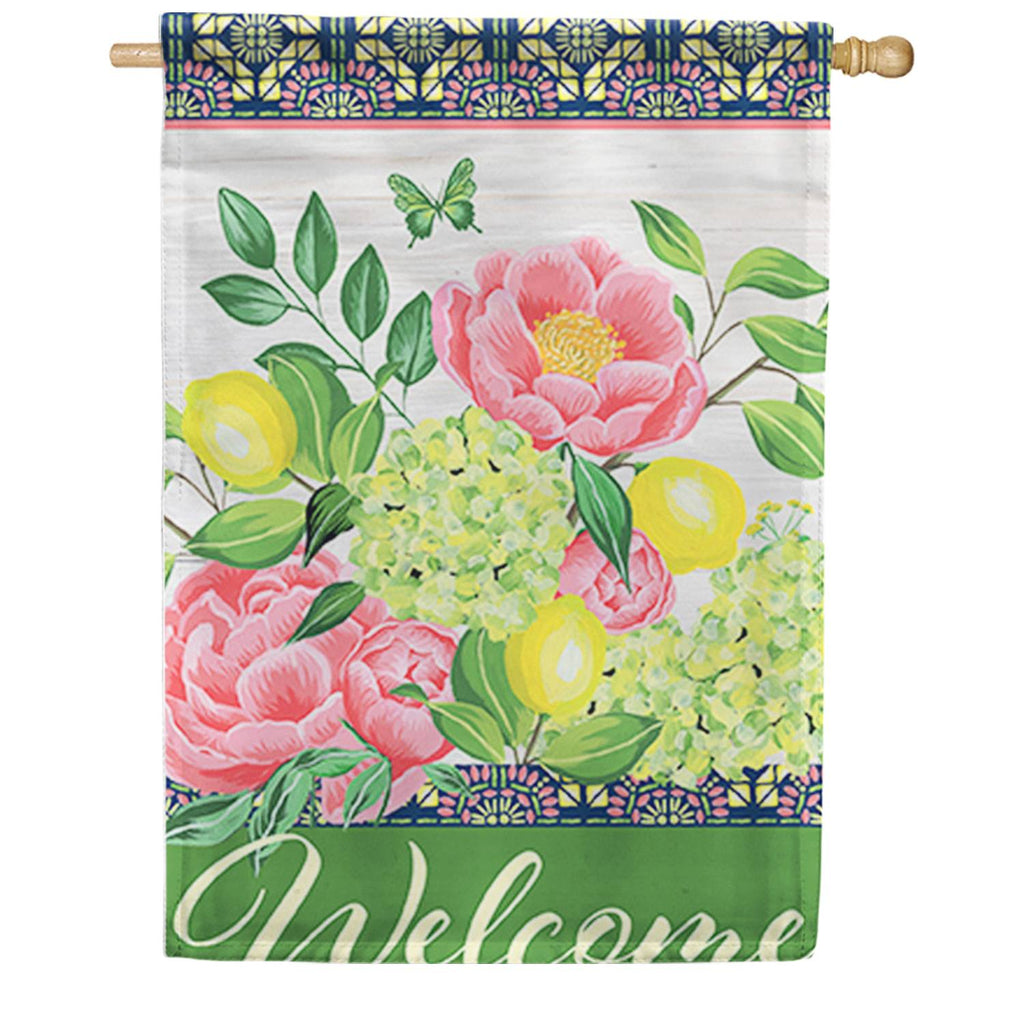 Fresh Floral Dura Soft House Flag
