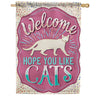 Hope You Like Cats Dura Soft House Flag
