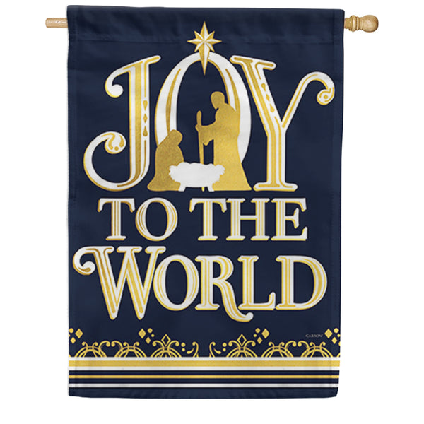Joy to the World Dura Soft House Flag