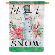 Let It Snow Dura Soft House Flag