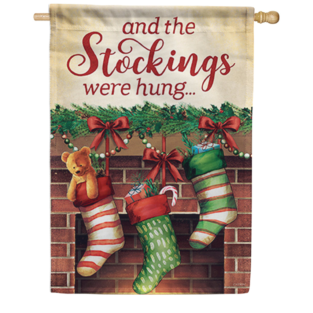 Christmas Stockings Dura Soft House Flag