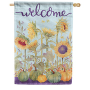 Sunflowers & Pumpkins Dura Soft House Flag